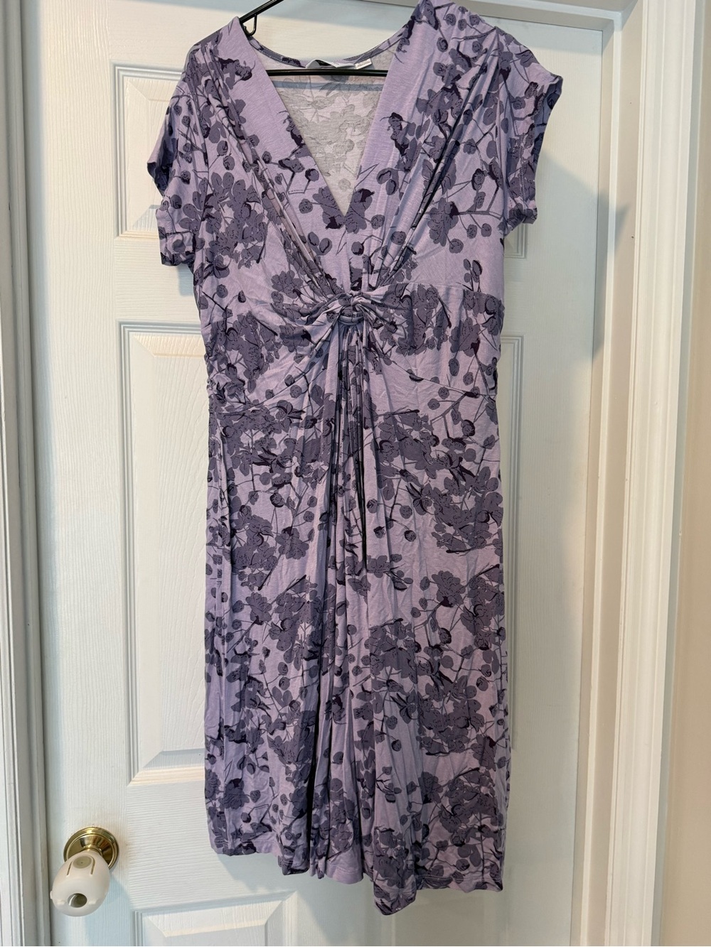 Seraphine Lilac Floral Tie-Front Dress